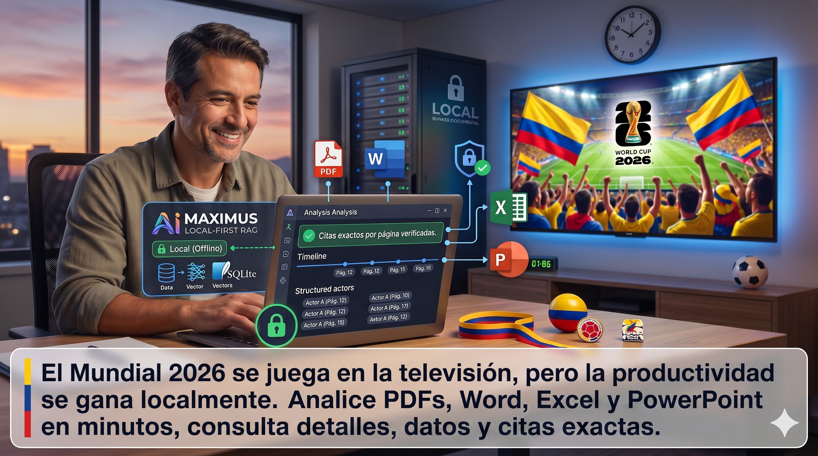 El Mundial 2026 se juega en la televisión, pero la productividad se gana localmente